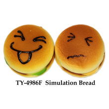 Brinquedo de pão de simulação de espremer engraçado